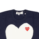 Navy White Heart T-Shirt