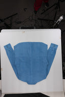 Blue Suede Leather Western Shirt