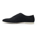 Black Velvet Low Top Derby Shoes