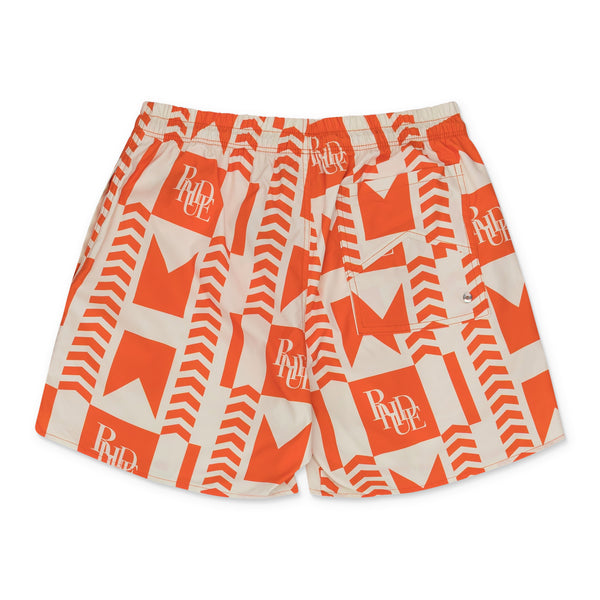 Orange/Off White Grasse Swim Trunks
