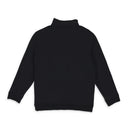 BLACK QUARTER ZIP SWEATER