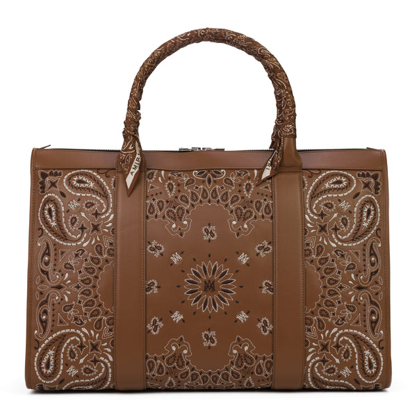 Oatmeal Weekender Bandana Bag