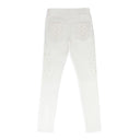 White Tuffetage Monogram Skinny Jeans