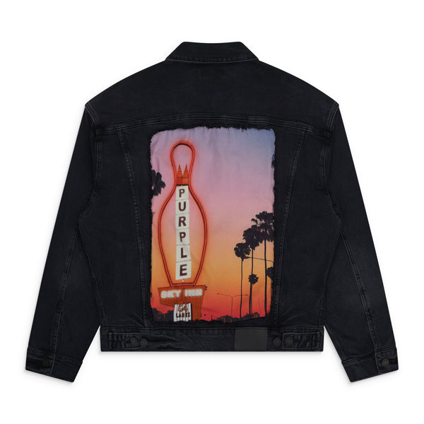 Black Purple x Blue Sky Denim Jacket