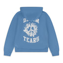 Blue Denim U Zip Hoodie