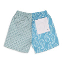 Marine / Sage Paisley Swim Trunks