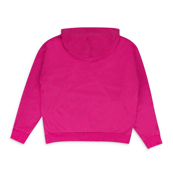 Pink AOP Rhinestone Hoodie