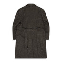Black Sand Herringbone Sequin Long Coat