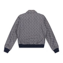 Blue Jacquard Bones Bomber