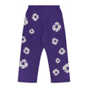 Purple Cotton Wreath Sweatpants