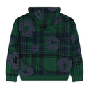 Green Plaid Wreath Zip Hoodie