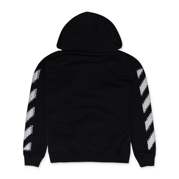 Black Pixel Diag Skate Hoodie