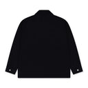 Black Long Sleeve Bowling Shirt