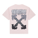 Mauve Chalk Skate Fit Dripping Arrow T-Shirt