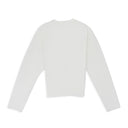 White Embroidered Long Sleeve T-Shirt