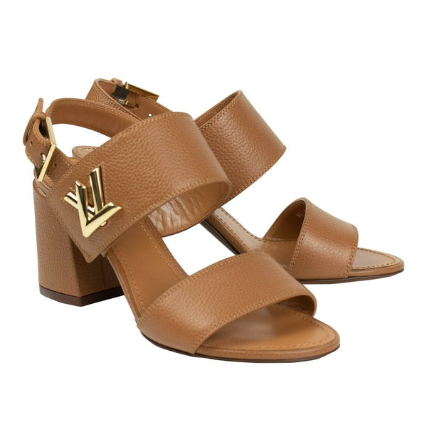 Tan Horizon Slingback Heels