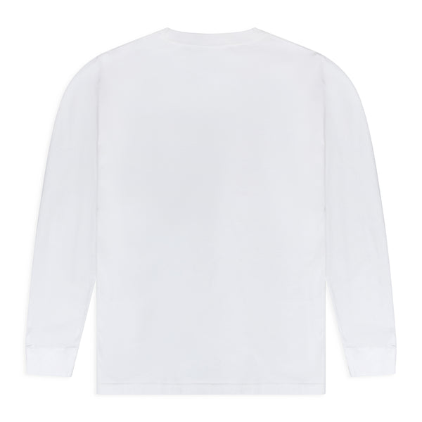 White Logo Flag Long Sleeve T-Shirt