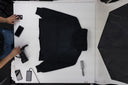 Black Shadow Wordmark Oversized Hoodie