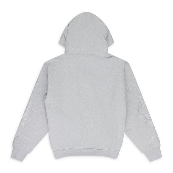 Grey Rhinestone Beluga Hoodie