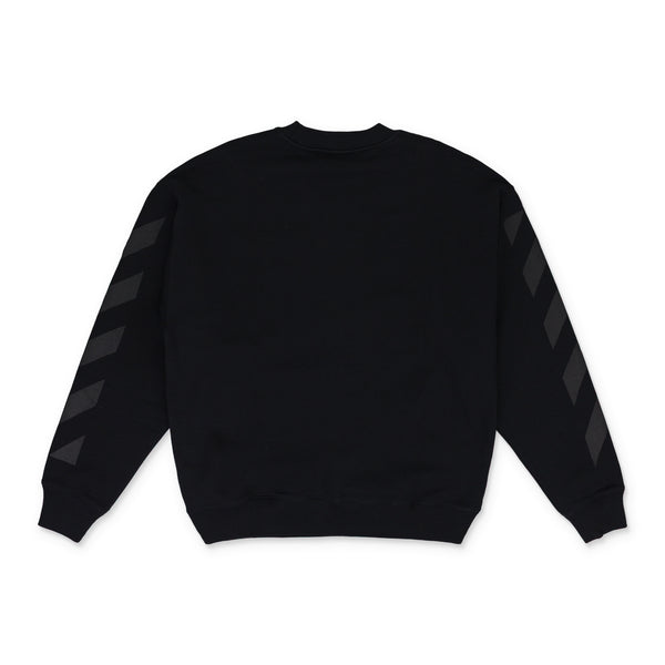Black Cornely Diagonal Crewneck