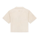 Antique White Leather Short Sleeve Shirt