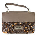 BROWN CALF HAIR APHRODITE BOW HANDBAG