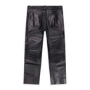 Black Leather Cut Pants