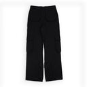 Black Satin Pocket Trousers