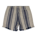 Grey Stripe Linen Training Pants