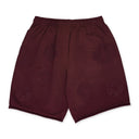 Maroon Mono Wreath Sweatshorts 'Beet Root'