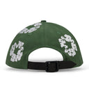Green Cotton Wreath Fitted Cap