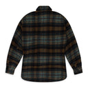 Brown Plaid Check Felted Shirt