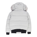 Stone/Natural Cloud Bomber Shearling Jacket
