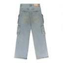 Light Indigo P018 Relaxed Double Cargo Jeans