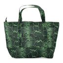 GREEN MEDIUM ANIMAL PRINT MESH TOTE