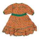 Orange Printed Doll Dress