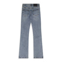 Mid Indigo Super Stack Flare Jeans