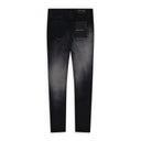 Black High Contrast Dye Skinny Jeans
