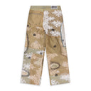 Tan Overdyed Lace Burrow Jeans