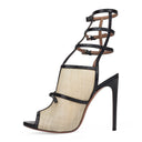 3 LAYER STRAPS HEELS