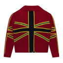 Red Union Jack Zip Sweater