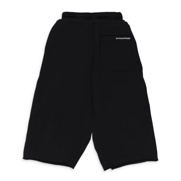 Black Folded Waist Jorts