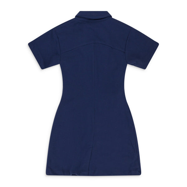 Blue Polo Cutout Day Dress