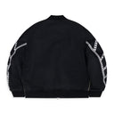 Black Huge Brit Bomber Jacket