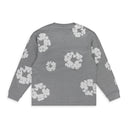 Grey Cotton Wreath LS T-Shirt