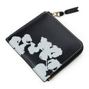 Black Cotton Wreath Wallet