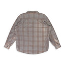 Grey Destroyed Flannel Shirt Flint