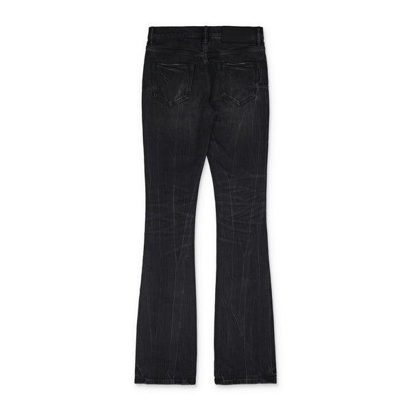 Black Super Stack Flare Coated