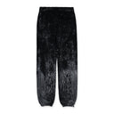 Black Cracked Dye Logo Sweatpants
