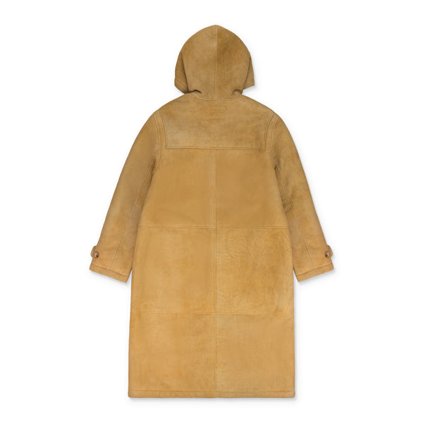 Camel Derry Shearling Duffle Coat